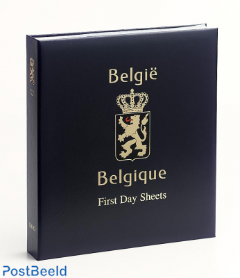 Luxe binder stamp album Belgium First Day Sheets