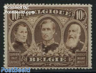 10Fr, Perf. 15, Stamp out of set