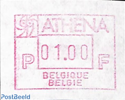 Automat stamp, ATHENA 1v (face value may vary)