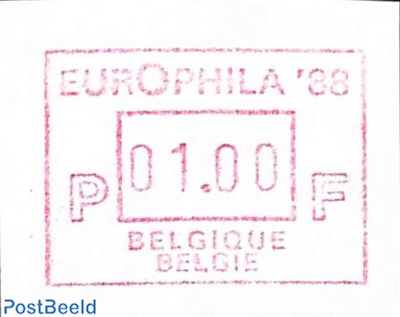 Automat stamp, Europhila 1v (face value may vary)