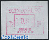 Scindafil automat stamp 1v (nomination may vary)