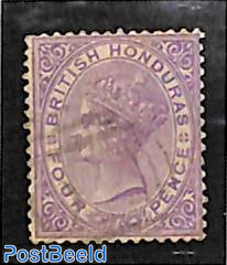4d violet, WM CA-Crown, Stamp out of set