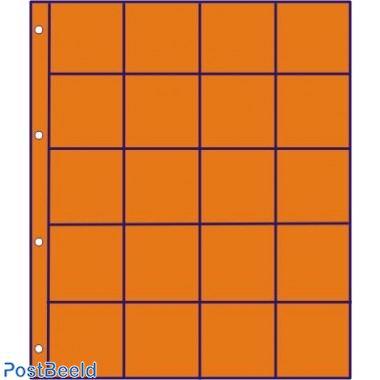 10 orange interleavers squared