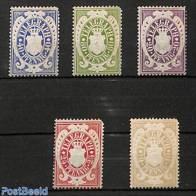Telegraph stamps MNH, some short corners