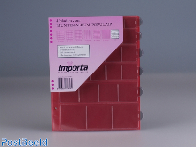 Importa Coin Pages Popular - 30 Pockets Mixed Sizes