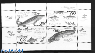 fish in Danube m/s blackprint, not valid for Postage