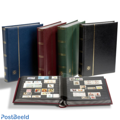 Lighthouse Premium Stockbook 32 Black Sheets/ 64 Black pages Red