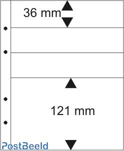 Multicollect pages 3X36mm/1X121mm black (10 pages)