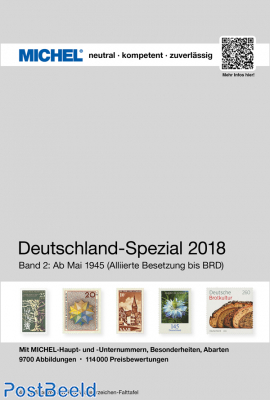 Michel Germany Specialized catalogue Germany part 2 may 1945 until present. 2018 edition