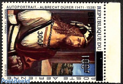 self portrait of albrecht dürer, overprint