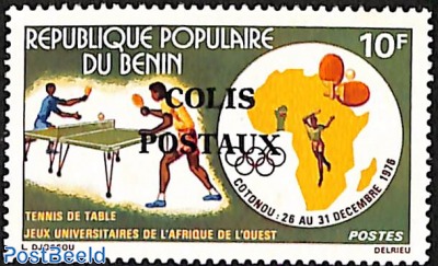 west africa university games, overprint