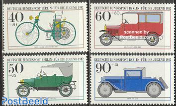 Youth, automobiles 4v (Daimler,Wanderer,Adler,DKW)
