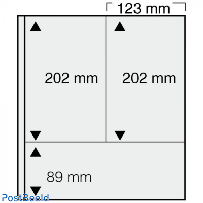 5 pages Safe dual Blanco, 250x89mm+2x123x202mm