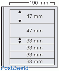 5 pages Safe dual Blanco, 190x47+47+33+33+33+33mm