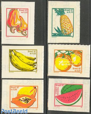 Fruits 6v s-a imperforated