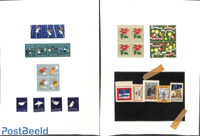 4 pages with christmas seals