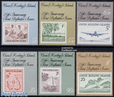 25 years stamps 6v