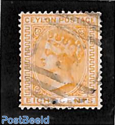 8c, WM crown-CC, perf. 14, Stamp out of set
