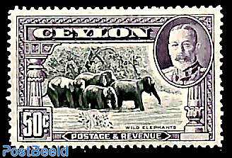 50c, Stamp out of set