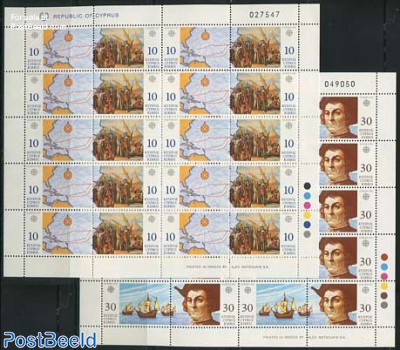 Europa, Discovery of America 2 minisheets