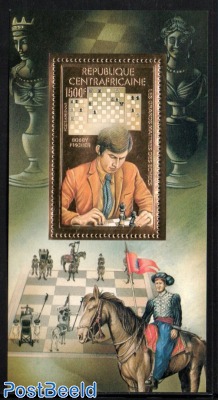 Chess, Bobby Fischer s/s gold