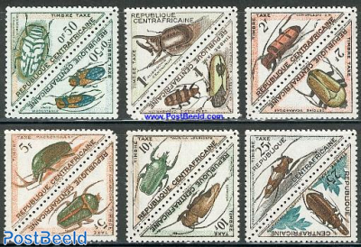 Postage Due, Insects 12v (6x[:])