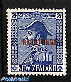 Rarotonga, 2sh, Stamp out of set