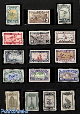 National olympics Barranquilla 16v, 1p & 10p signed