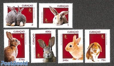 Year of the rabbit 6v