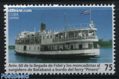 El Pinero Ferry 1v, Arrival of Fidel Castro