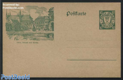 Illustrated Postcard, 140x90mm, Oliva, Schloss und kirche