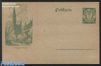 Illustrated Postcard, 10pf, 140x90mm, Rathaus