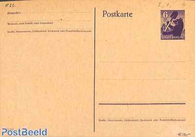 Postcard 6pf