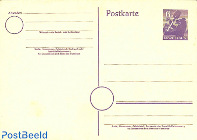Postcard 6pf