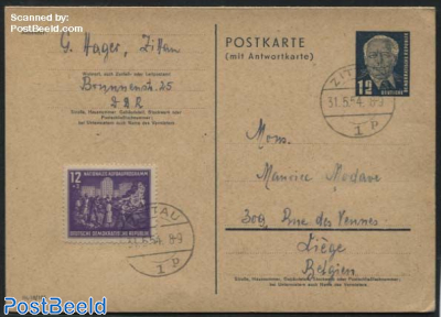 Reply Paid Postcard 12/12pf (III/18/185)