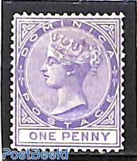 1d violet, WM Crown-CA, Stamp out of set