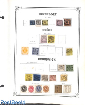 Page with Bergedorf/Bremen/Braunschweig */o