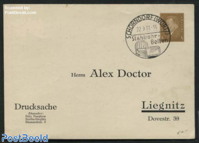 Card (Drucksache) Postmark;Stahlrohr Betten