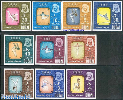 Olympic games 10v imperforated