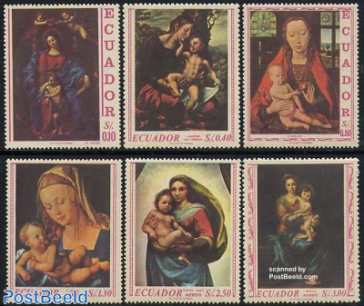 Madonna paintings 6v