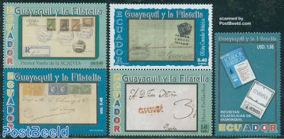 Guayaquil & philately 5v (1v+2x[:])
