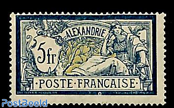 Alexandrie, 5fr, Stamp out of set