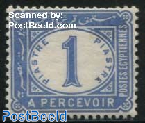 1P, Ultramarin, Postage due, Stamp out of set