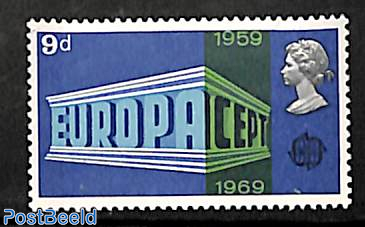 9d, Europa, Stamp out of set