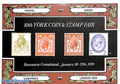 York Coin&Stamp fair 1979 s/s (not valid for postage)