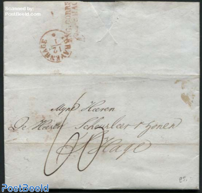 Letter from London to s-Gravenhage (Postmark: Eng. Corresp. Over s-Gravenh.)