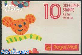 Greeting stamps booklet (outside cover may vary)