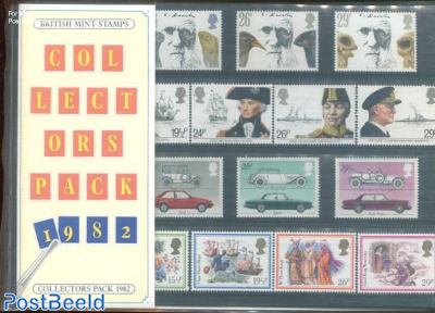 【送料無料/新品】 Stamp 1982, 1982 1982, pack Collectors Britain Great コレクション