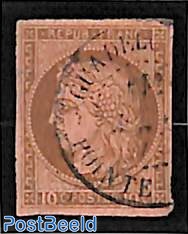 10c, used, POINTE-A-PITRE