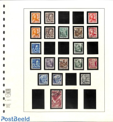 2 album pages with mainly used stamps